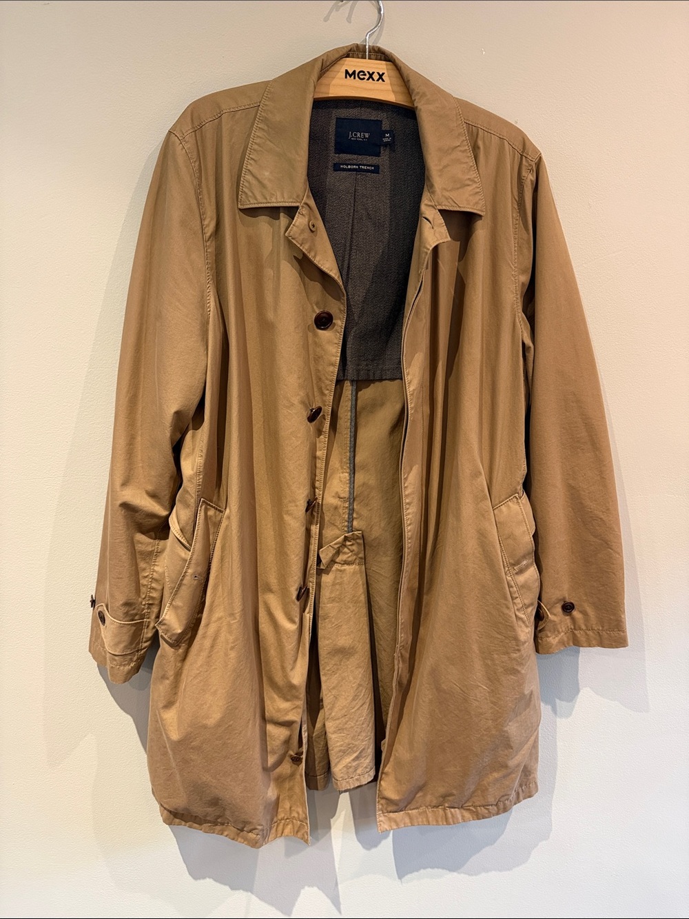 J. Crew Classic Khaki Trench Coat